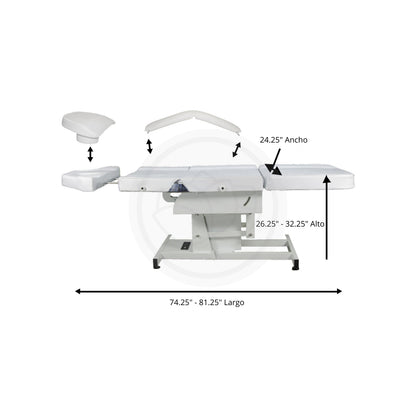 Sillón Facial Eléctrico y Banco | Spa 6888