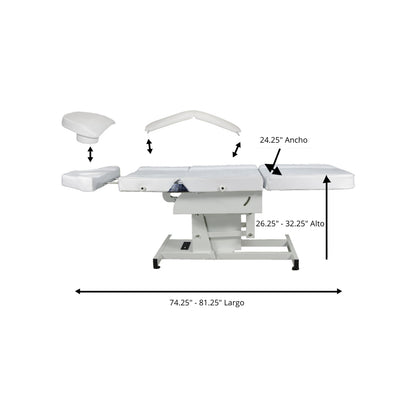 Sillón Facial Eléctrico y Banco | Spa 6888